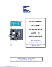 Kremlin CYCLOMIX MICRO+PH Instructions Manual