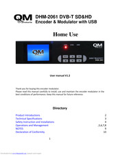 QM DHM-2061 User Manual