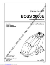 Tennant BOSS 2000E Operator And Parts Manual