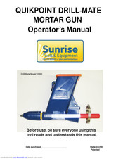 Sunrise MORTAR GUN 3000 Operator's Manual