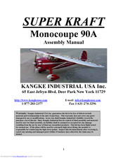 KANGKE INDUSTRIAL Monocoupe 90A Assembly Manual