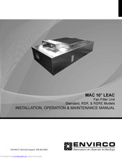 Envirco MAC 10 LEAC Installation Operation & Maintenance