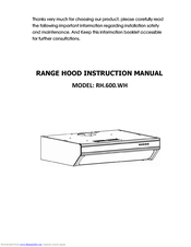 Vogue RH.600.WH Instruction Manual