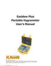 Kahn Easidew Plus User Manual