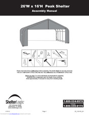 ShelterLogic Peak Shelter Assembly Manual