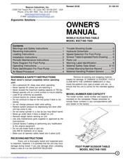 Beacon BSCTAB-750D Owner's Manual
