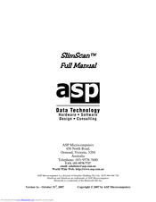 ASP SlimScan Full Manual