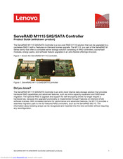 Lenovo ServeRAID M1115 Product Manual