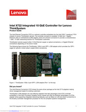 Lenovo Intel Ethernet Connection X722 Product Manual