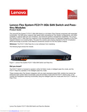 Lenovo Flex System FC3171 Product Manual