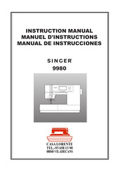 Singer 9980 Quantum Stylist Instruction Manual