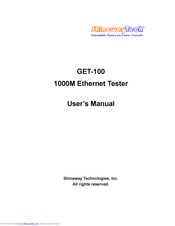 ShinewayTech GET-100 User Manual