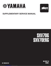 Yamaha SXV70ERG Supplementary Service Manual