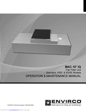 Envirco MAC 10 IQ Standard Operation & Maintenance Manual