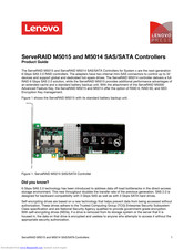 Lenovo ServeRAID M5015 Product Manual