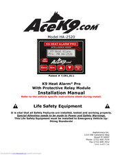 Ace K9 Heat Alarm Pro Installation Manual