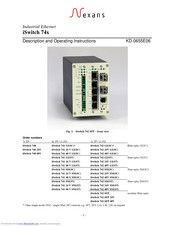 Nexans iSwitch 742 GI Description And Operating Instructions