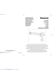Panasonic EY3654 - 7.2V CAULKING GUN Operating Instructions Manual