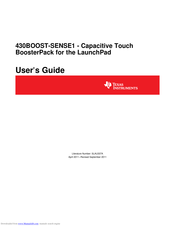 Texas Instruments 430BOOST-SENSE1 User Manual