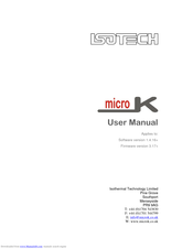 Isotech micro-800 User Manual