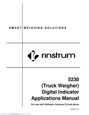 Rinstrum 5230 Applications Manual
