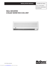 McQuay MWM025FW Installation Manual