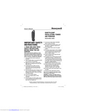 Honeywell QUIETCLEAN HFD230 Series Owner's Manual