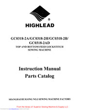 HIGHLEAD GC0318-2AD Instruction Manual