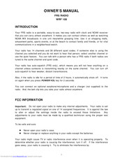 Oregon Scientific WRF108 Owner's Manual