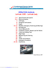 Cumberland Latitude 1035 Operation Manual