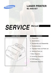 Samsung ML-4600/XET Service Manual