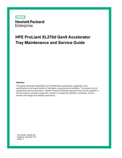 HP ProLiant XL270d Gen9 Maintenance And Service Manual