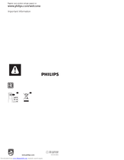 Philips HR1677 Important Information Manual