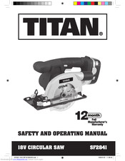 Titan SF2841 Safety And Operating Manual