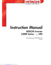 Hitachi L300P-370H Instruction Manual