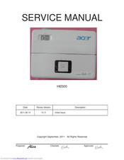 Acer H6500 Service Manual