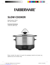 Farberware 104554 Use And Care Manual