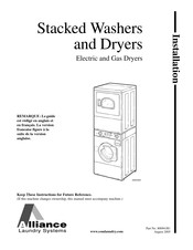 Alliance Laundry Systems LTZ87A*H2802 Series Installation Instructions Manual