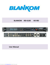 Blankom IRD-6100 User Manual