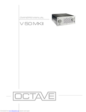 Octave V 50 MKII Owner's Manual