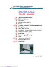 Cumberland Mahe 36 Operation Manual