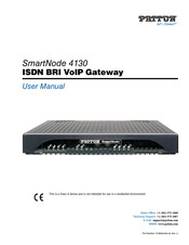 Patton electronics SmartNode 4130 User Manual