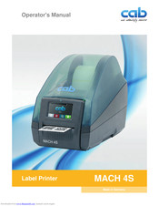 Cab MACH 4.3S/300P Operator's Manual