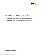 Axis AXIS Q8742-E Installation Manual