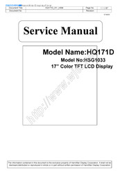 HannStar HQ171D Service Manual