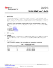 Texas Instruments TSC2013EVM User Manual