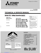 Mitsubishi Electric PLA-P2.5KA.UK Technical & Service Manual