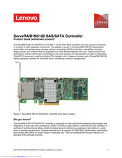 Lenovo ServeRAID M5120 Product Manual