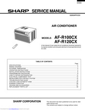 Sharp AF-R100CX Service Manual