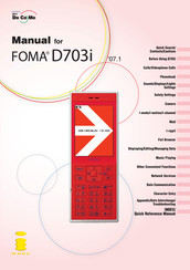 NTT docomo FOMA D703i User Manual